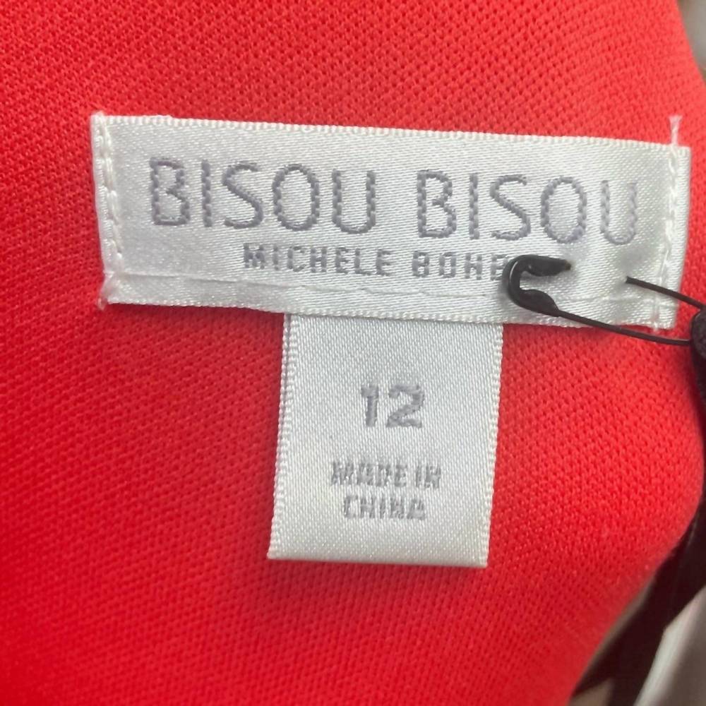 NEW BISOU BISOU women's sleeveless dress with detachable necklace in coral - Picture 6 of 6